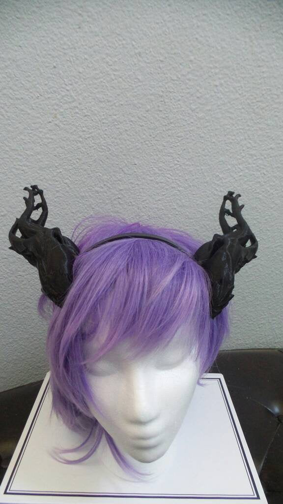 NEW ARRIVAL! Whimsical Dragon Antlers Horns 3D Printed Forest Dragon horns (Ultra Light Weight Plastic) twisted vine fairy horns comic-con - Mud And Majesty