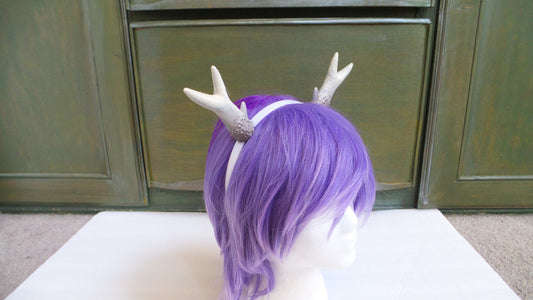 OUR ORIGINAL! Mini Fawn Doe/Deer Antlers Horns  3D Printed (Ultra Light Weight Plastic) Small Deer horns Larp headdress - Mud And Majesty