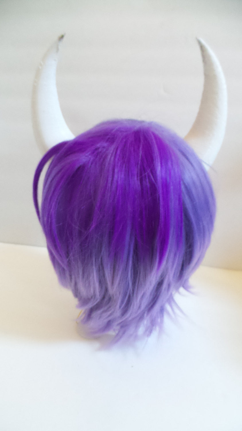Goat fantasy 3d printed horns many multi mounting and color options horns on headband black white gray - Mud And Majesty