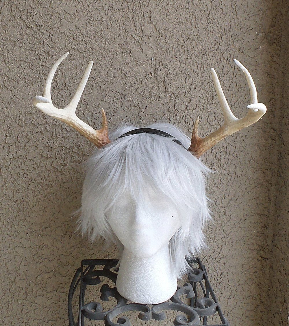 NEW ARRIVAL!  Realistic Christmas Doe/Deer Antlers Horns  3D Printed (Ultra Light Weight Plastic) Reindeer Antlers comic-con - Mud And Majesty