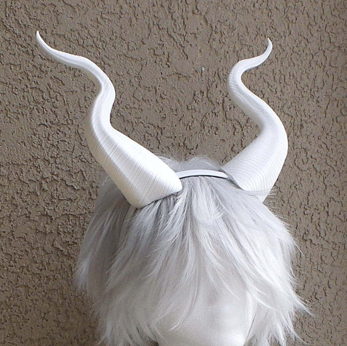 BEST SELLING! Classic Young Maleficent Inspired Horns  3D Printed  White Horns comic-con - Mud And Majesty