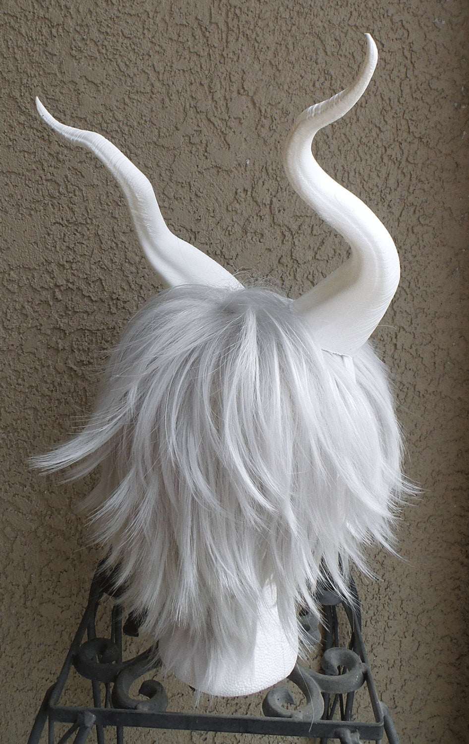 BEST SELLING! Classic Young Maleficent Inspired Horns  3D Printed  White Horns comic-con - Mud And Majesty