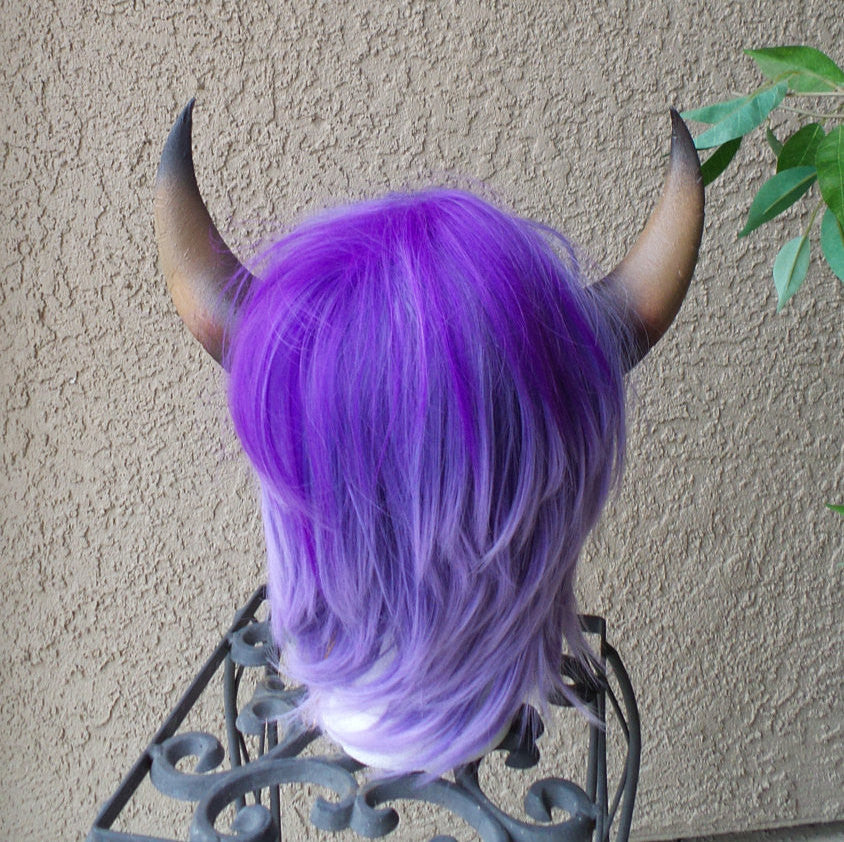 Goat fantasy 3d printed horns  horns on headband taurus horns - Mud And Majesty