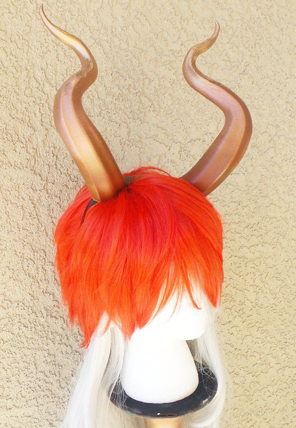 Huge Matador Bull horns 3D printed from PLA(light weight plastic) Coppe-Gold ombre - Mud And Majesty