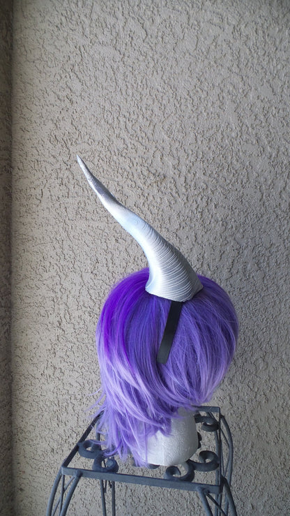 BEST SELLING! silver Classic Young Maleficent Inspired Horns  3D Printed  choose your color comic-con - Mud And Majesty